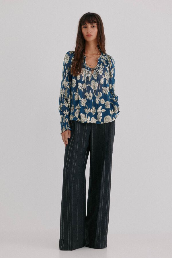 Hoss Intropia Gianna. Blusa jacquard Azul