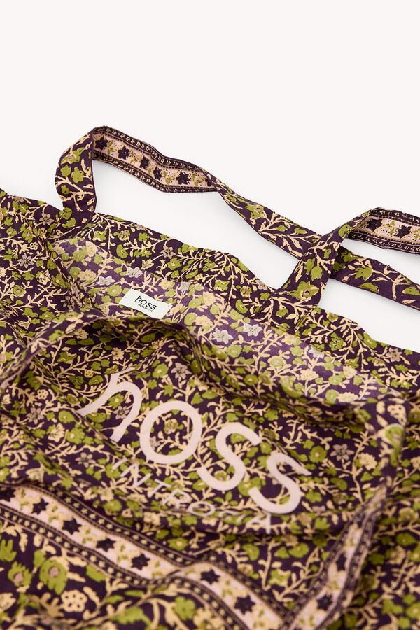 Hoss Intropia Naomi. Mala estampada em algod&atilde;o Multicolorido