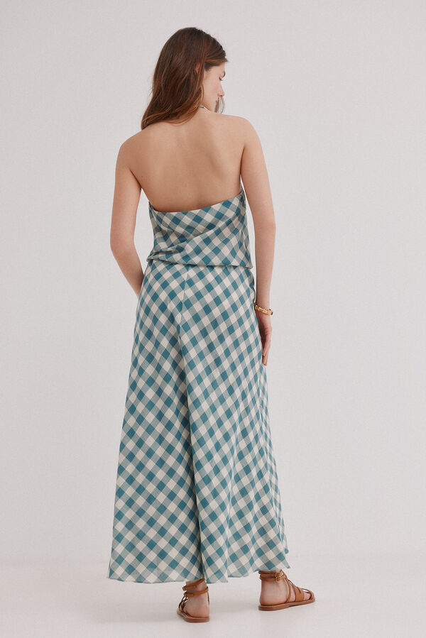 Hoss Intropia Vestido estampado vichy Multicolorido