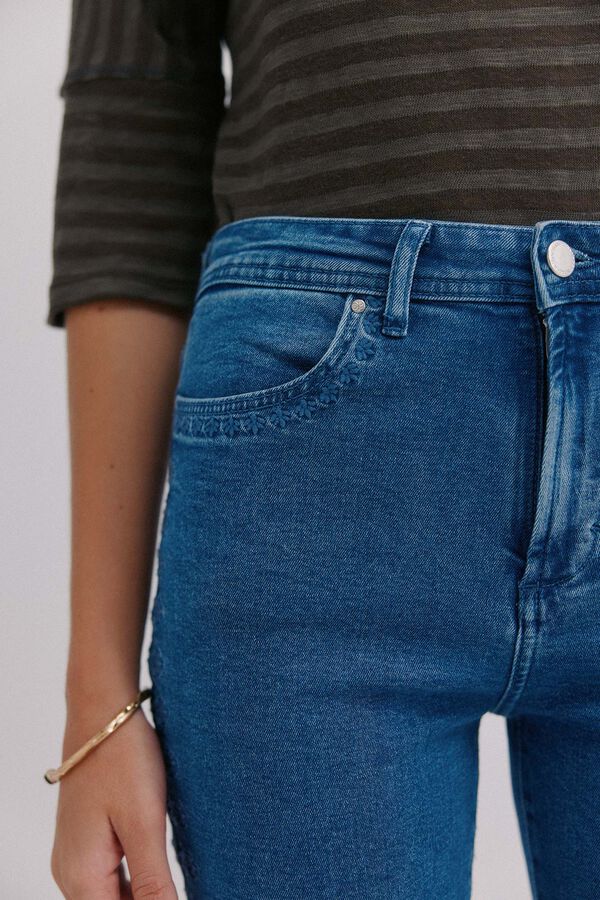 Hoss Intropia Bernadete. Calça jeans bootcut Azul