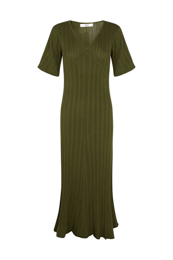 Hoss Intropia Anne. Vestido de malha rendada Verde