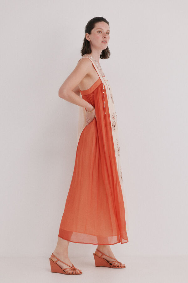 Hoss Intropia Asela. Vestido com missangas Vermelho