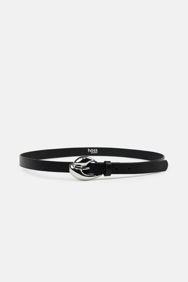 Hoss Intropia Lola. Cinto de pele Preto