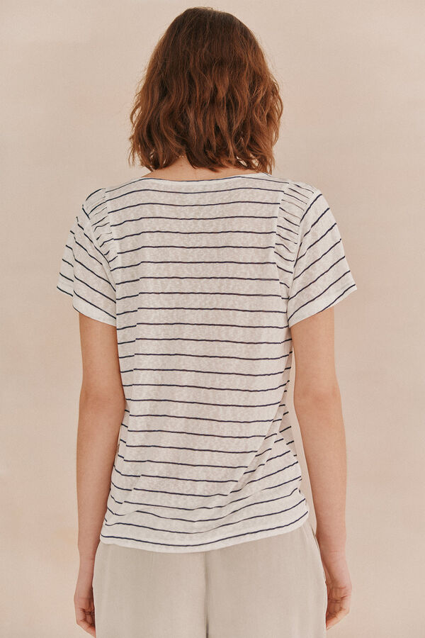 Hoss Intropia Marta. T-shirt riscas Branco