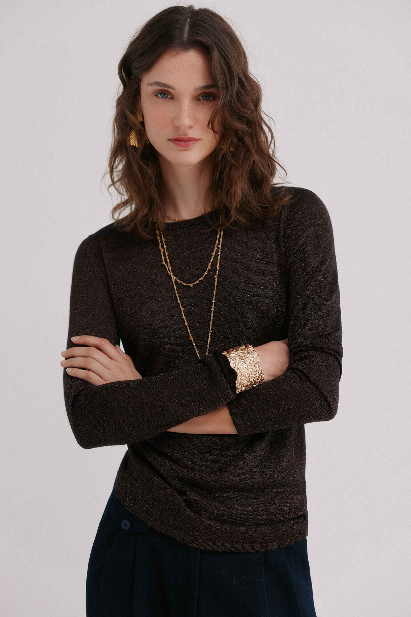 Hoss Intropia Imani. Jersey con frunces