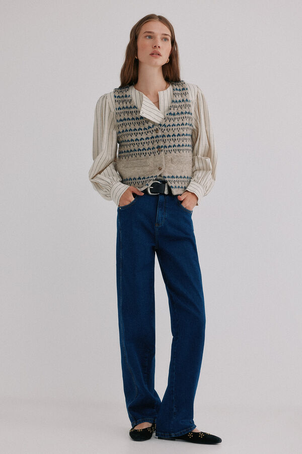 Hoss Intropia Babette. Jeans estruturado Azul