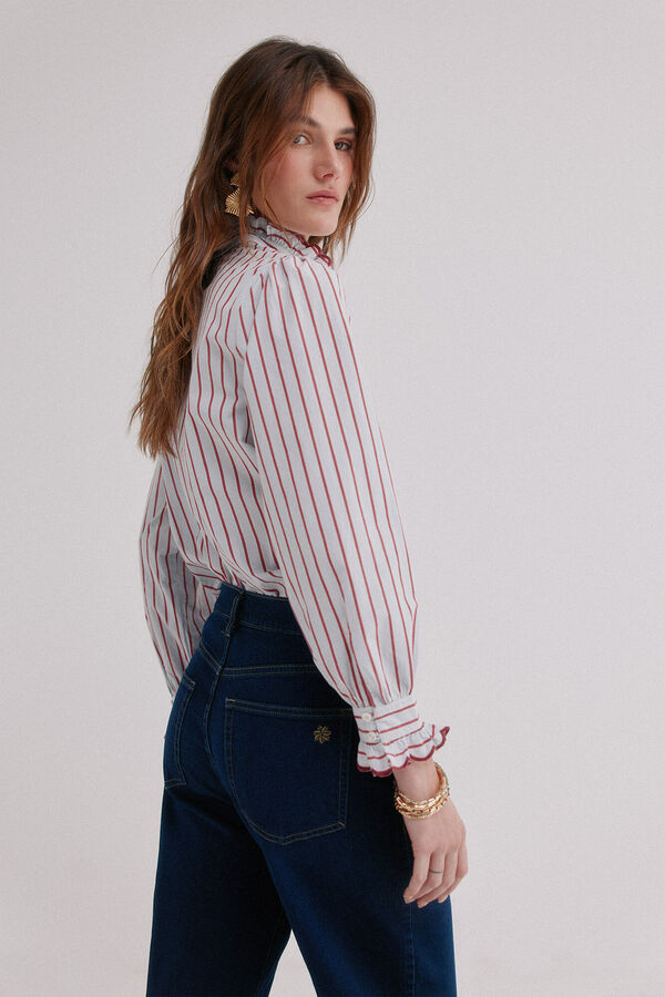 Hoss Intropia Camila. Blusa rom&acirc;ntica Azul