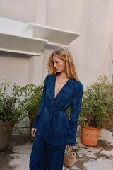 Hoss Intropia Emma. Jaqueta jacquard Azul