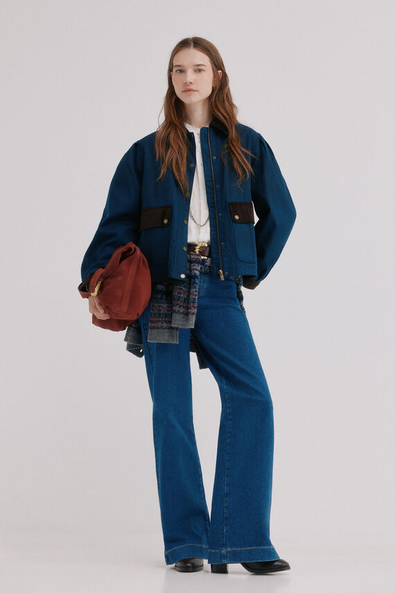 Denise. Chaqueta contrastes