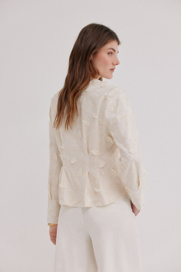 Hoss Intropia Gema. Blusa bordada Ecru