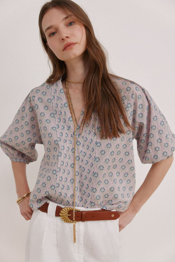 Hoss Intropia Constanza. Blusa estampada Roxo