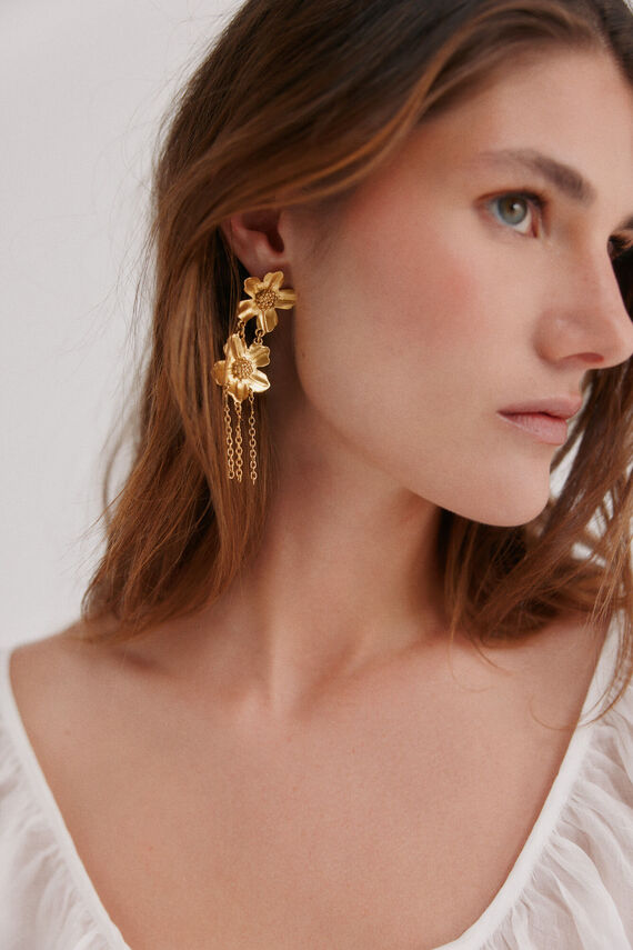 Leila. Pendientes Flor
