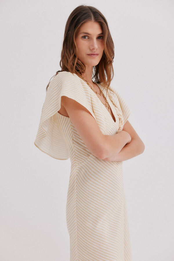 Hoss Intropia Arminia. Vestido fluido Amarelo