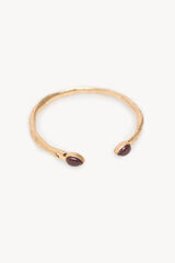 Hoss Intropia Leslie. Pulseira de pedra banhada a ouro Beige