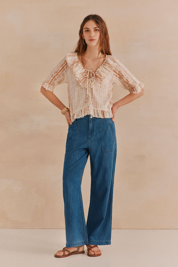 Hoss Intropia Astrid. Blusa estampada. Subiu