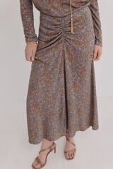 Hoss Intropia Raquel. Saia estampada Multicolorido