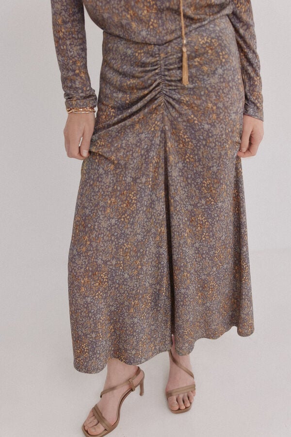 Hoss Intropia Raquel. Saia estampada Multicolorido