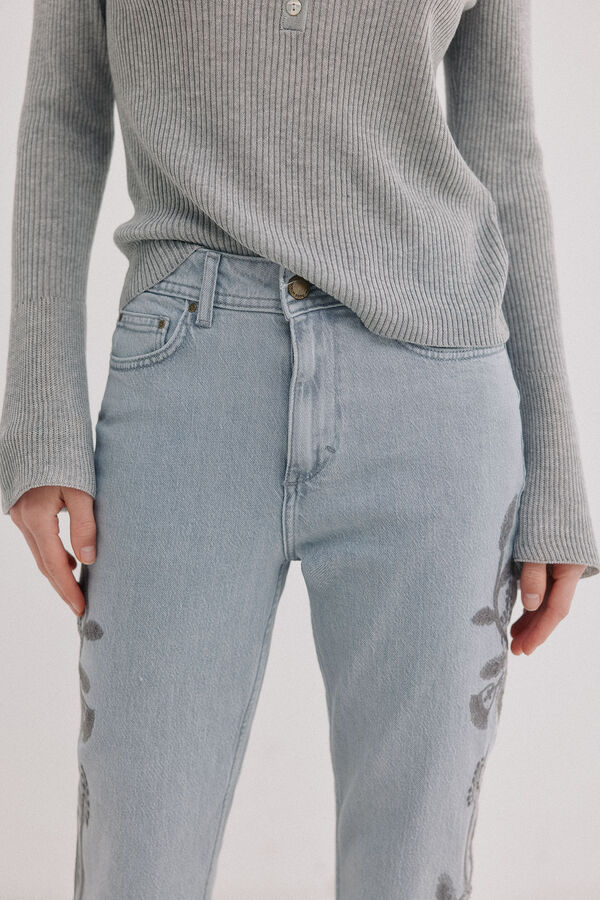 Hoss Intropia Bonnie. Jeans bootcut Cinzento