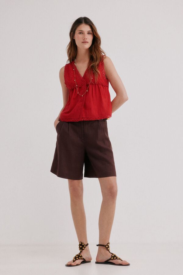 Hoss Intropia Cora. Romantic blouse Red