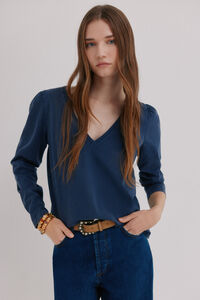 Hoss Intropia Mabel. T-shirt lavagem desbotada