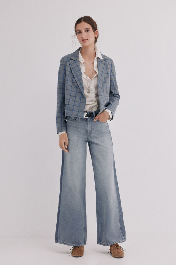 Hoss Intropia Billie. Jeans patchwork Cinzento