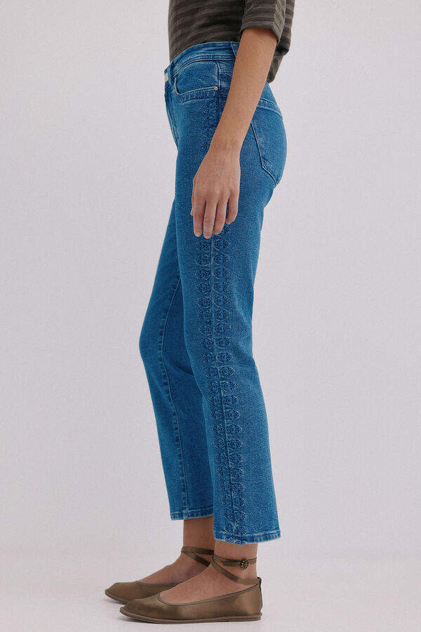 Hoss Intropia Bernadete. Calça jeans bootcut Azul