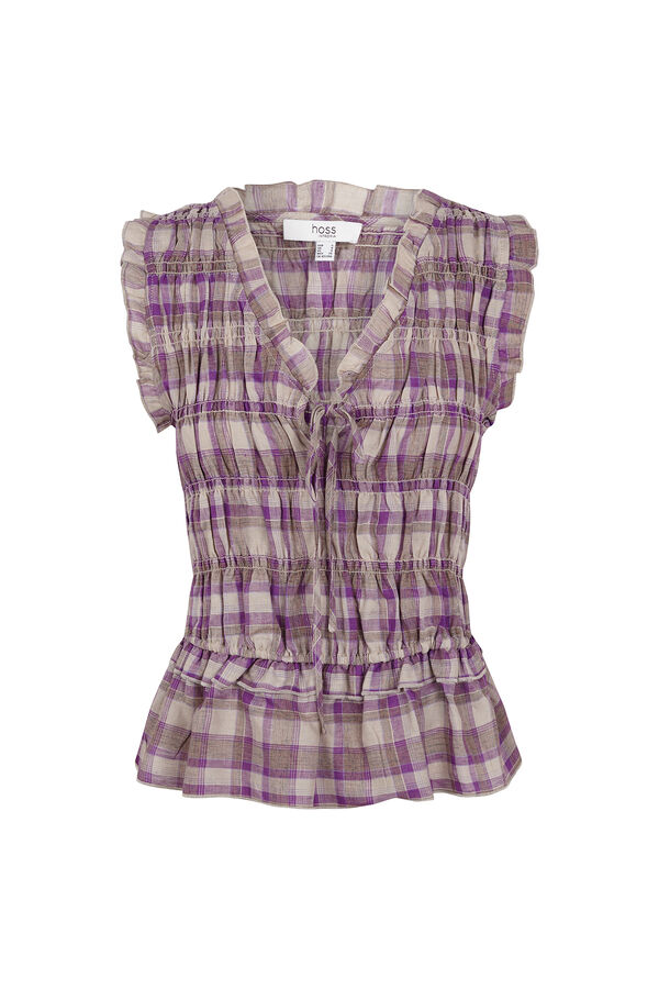 Hoss Intropia Galilea. Top xadrez Roxo