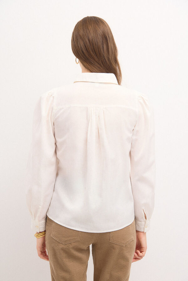 Hoss Intropia Florencia. Blusa vintage. Blanco