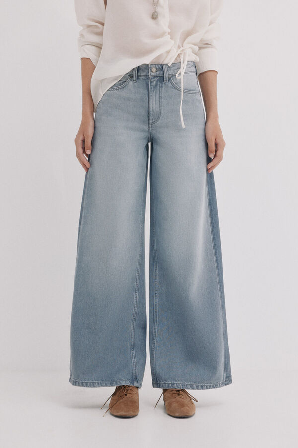 Hoss Intropia Billie. Jeans patchwork Cinzento