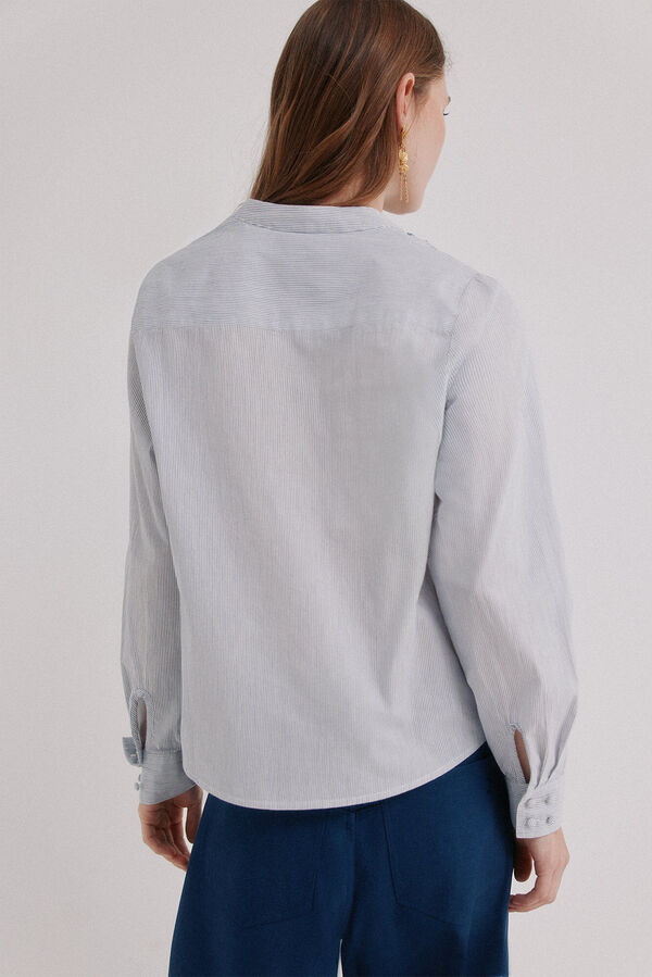 Hoss Intropia Carmen. Blusa manga comprida Azul