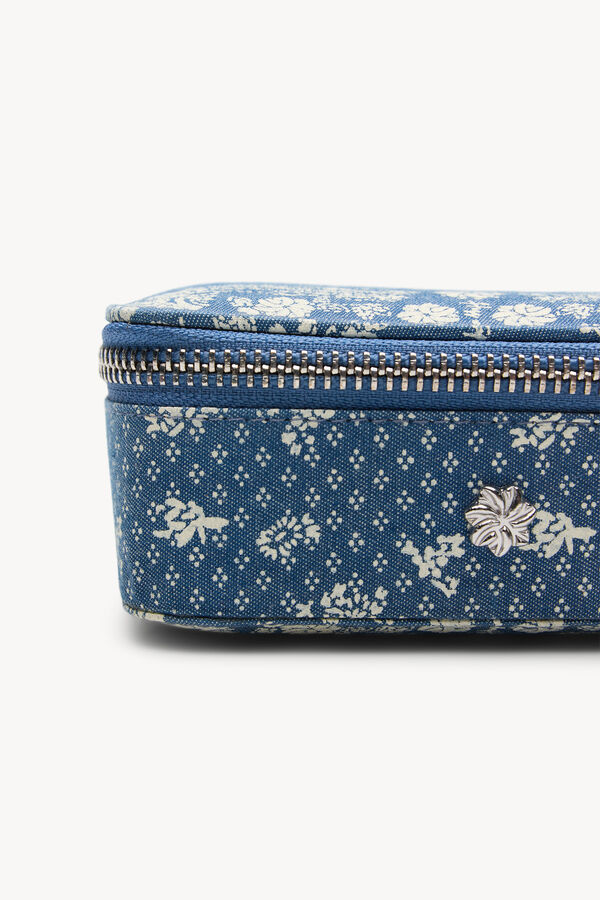 Hoss Intropia Lola. Caixa de joias estampada Azul