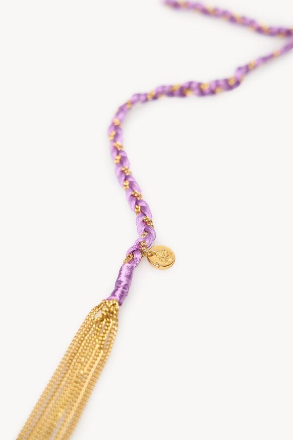 Hoss Intropia Colar longo tran&ccedil;ado Nicole. Dourado