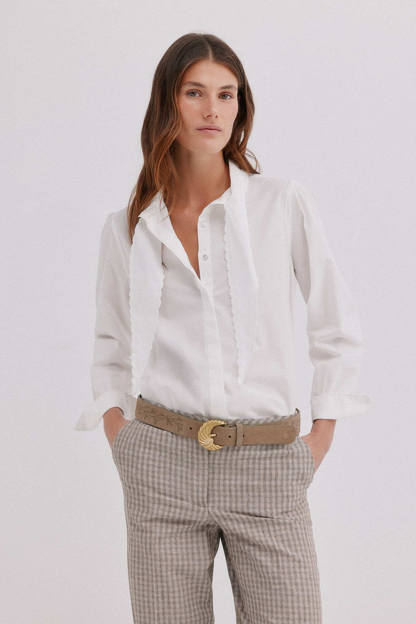 Hoss Intropia Caia. Blusa com la&ccedil;ada