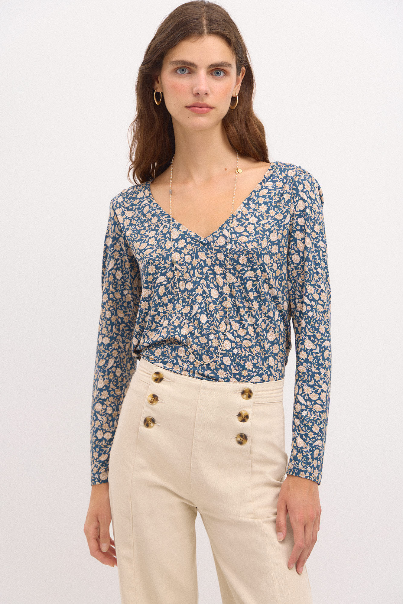 Cortefiel Camiseta entallada estampada Envío gratis Ropa