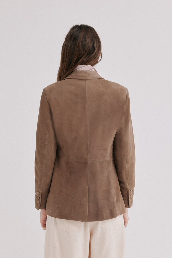 Hoss Intropia Fiore. Chaqueta piel Kaki