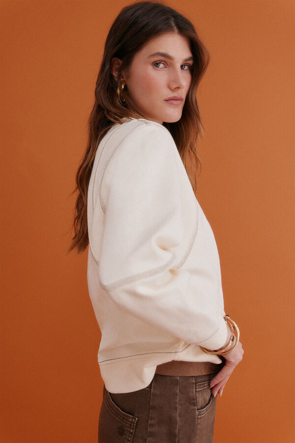 Hoss Intropia Mila. Moletom sweatshirt Beige