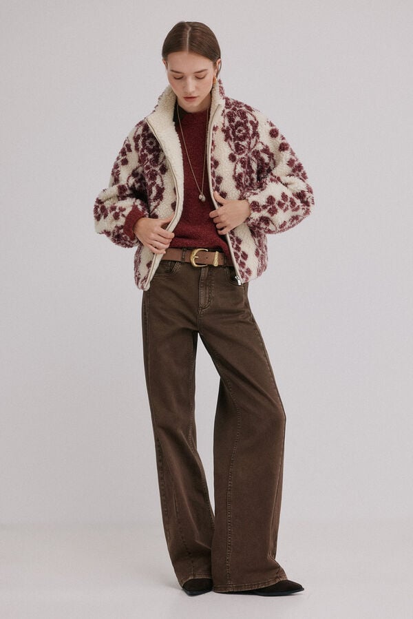 Hoss Intropia Dena. Desportiva estampado Ecru