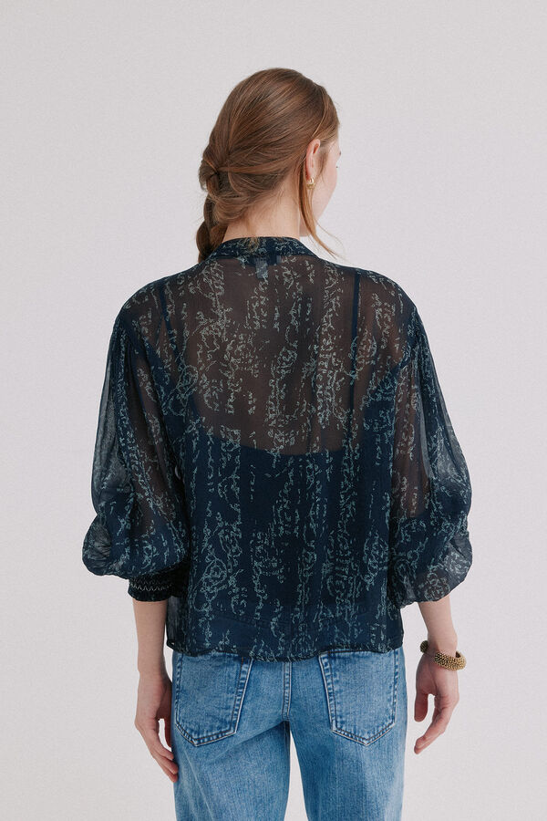 Hoss Intropia Clarise. Blusa estampada Azul