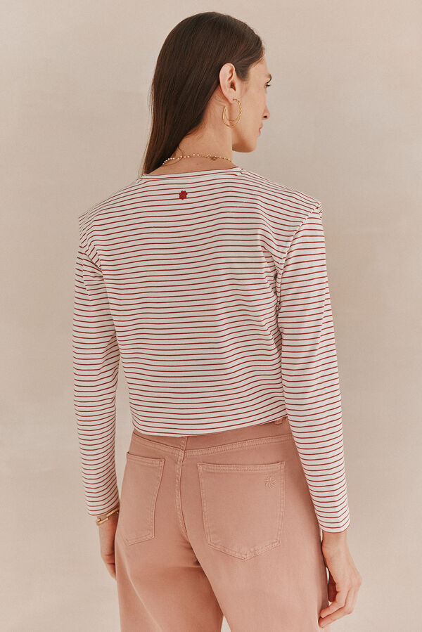 Hoss Intropia Fabia. Sailor T-shirt Coral