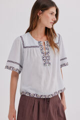 Hoss Intropia Cecile. Blusa fluida Azul