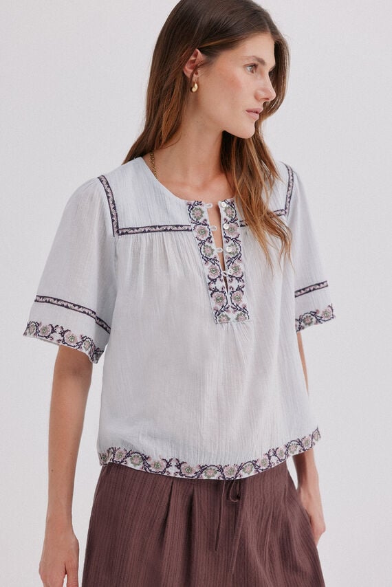 Cecile. Blusa fluída