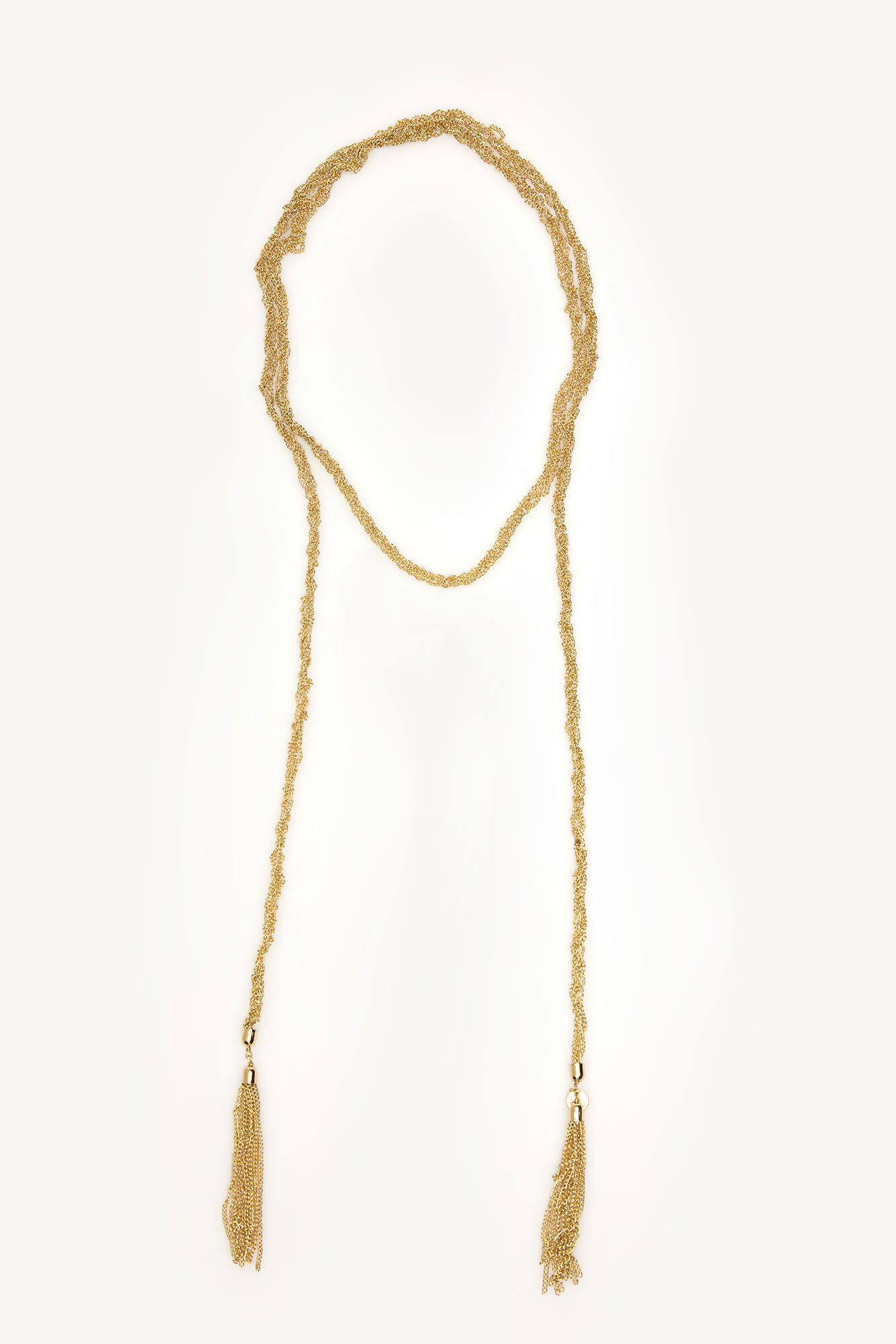 Hoss Intropia Nicole. Colar comprido corrente entran&ccedil;ada