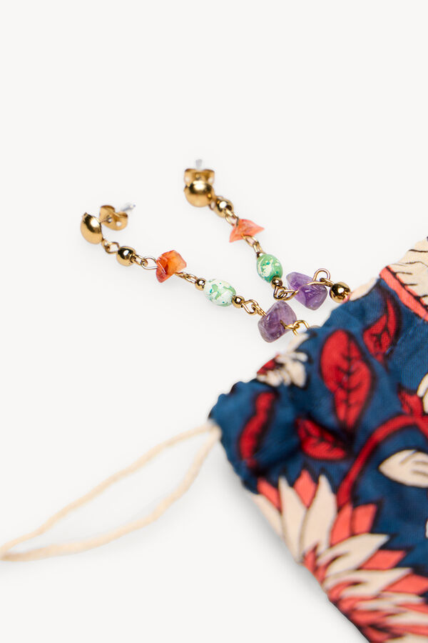 Hoss Intropia Lola. Brincos de pedras Multicolorido