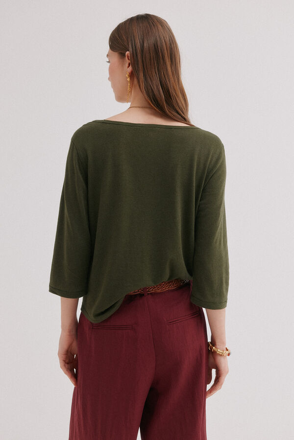 Hoss Intropia Mona. T-shirt gola redonda Verde