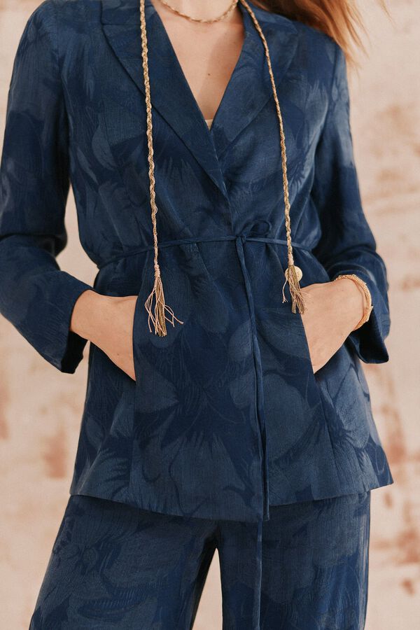 Hoss Intropia Emma. Jaqueta jacquard Azul