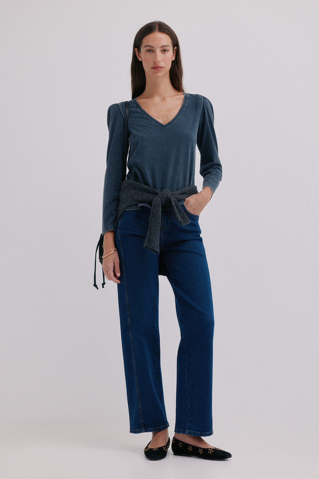 Hoss Intropia Monserrat. Camiseta efecto lavado