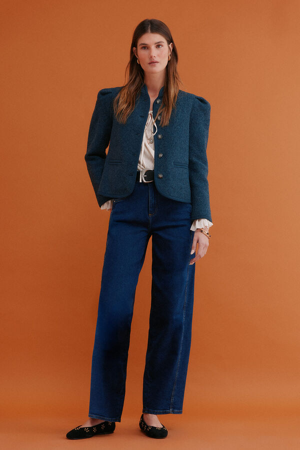 Hoss Intropia Fernanda. Sobretudo estilo austríaco Azul