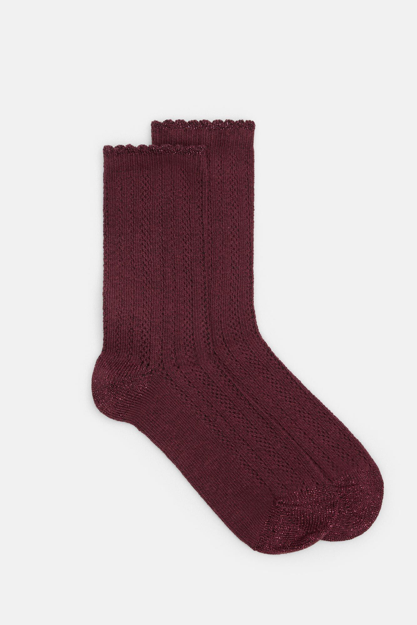 Hoss Intropia Lavinia. Meias rendadas com lurex
