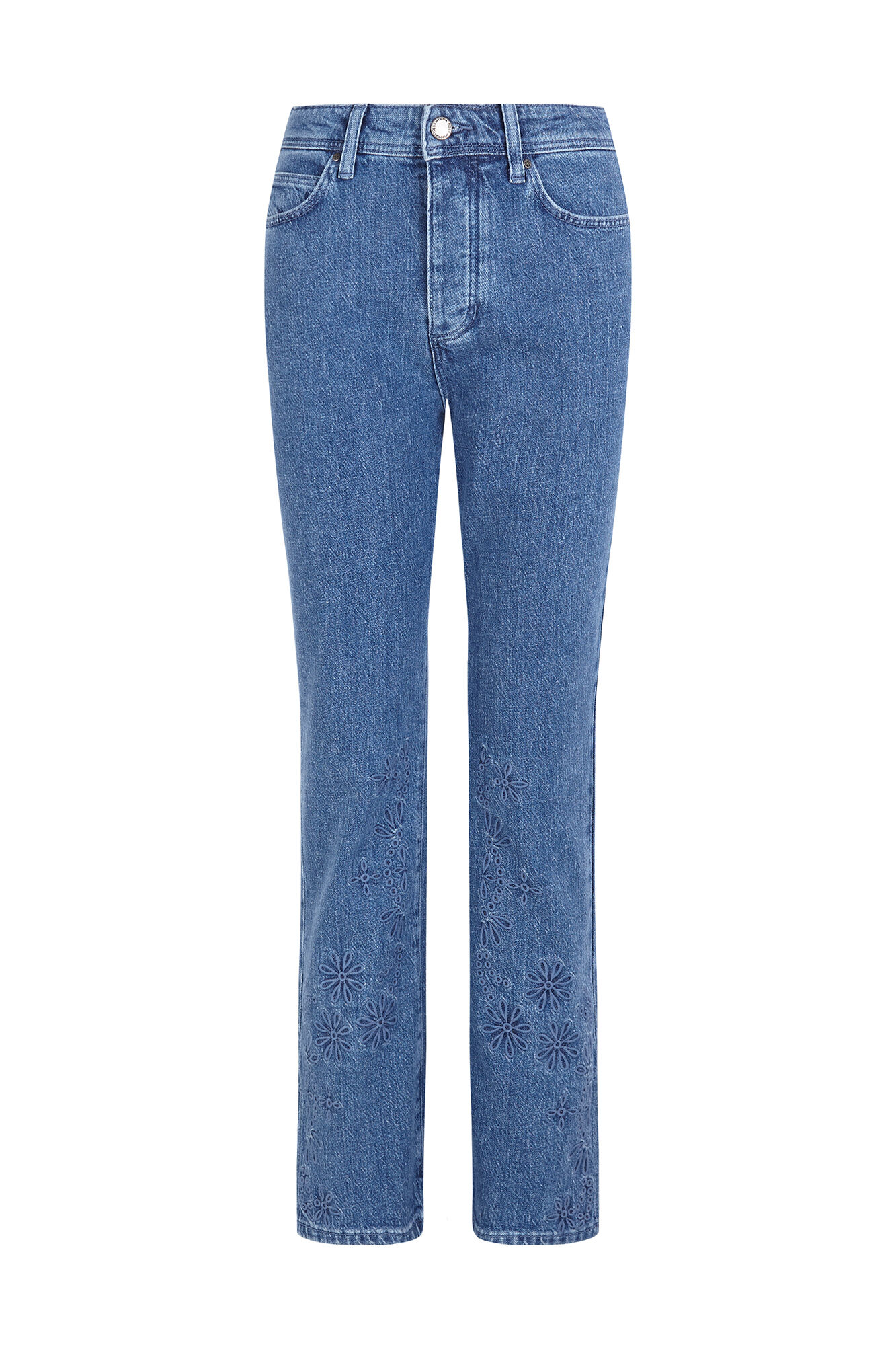 Hoss Intropia Bruna. Jeans bordados florais