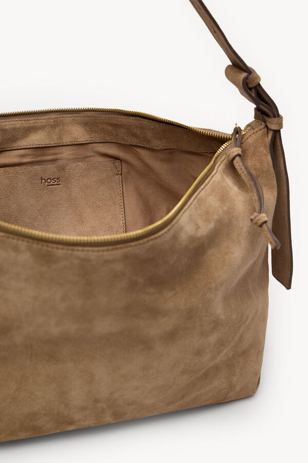 Hoss Intropia Natalia. Croute de camur&ccedil;a Castanho